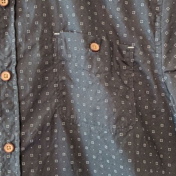 Level Ten Black Printed Button Down Shirt Men's Small - Picture 3 of 6
